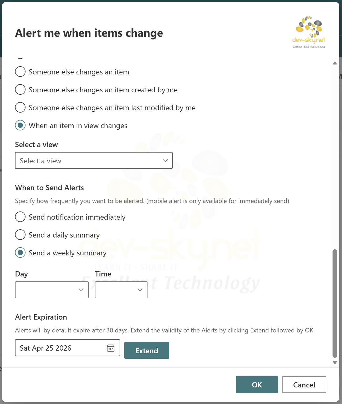 SP Notify – email templates