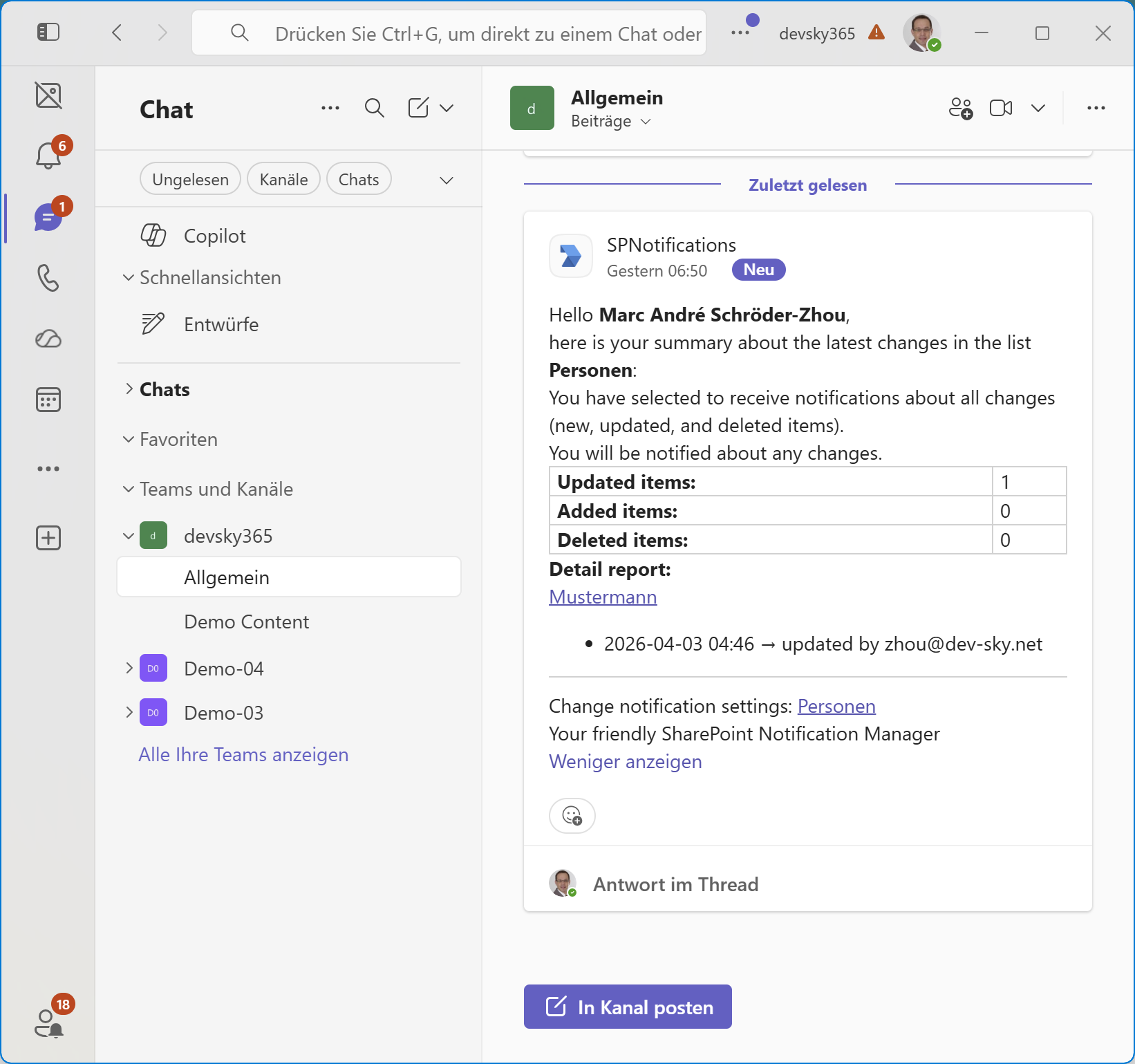 SP Notify – admin dashboard