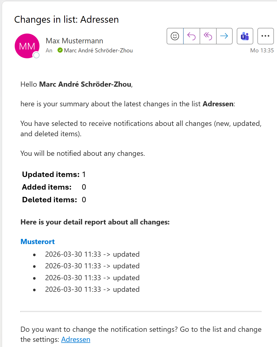 SP Notify – webhook pipeline